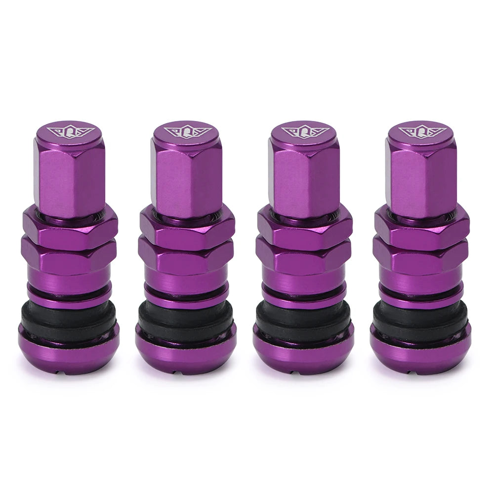 4er Set Aluminium Ventilkappen für Tubeless Reifen Auto Motorrad