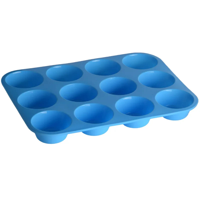 Silikon Muffinbackform für 6 und 12 Tassen – Antihaft - BPA-frei