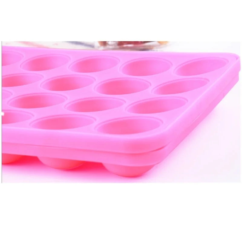 Flexible Silikon-Lutscherform mit 12/20 Löchern für einfache Cake Pops - Süßes