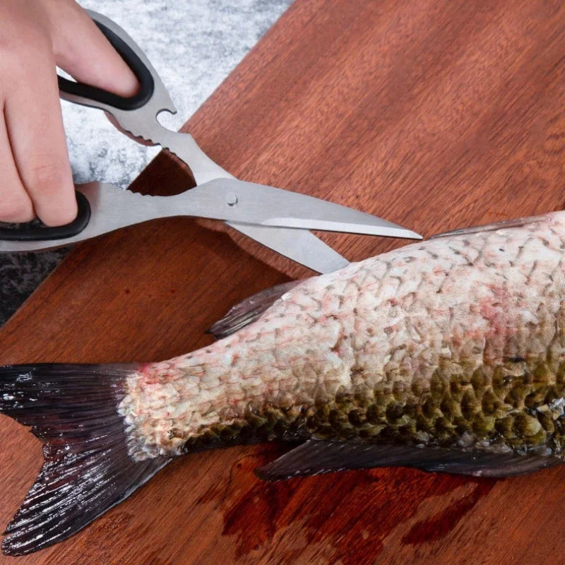 Edelstahl Küchenschere: Vielseitig für Geflügel, Fisch, Nüsse und Flaschen