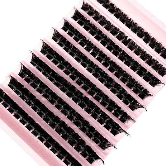 Voluminöse 160D 10 Reihen Einzelwimpern – Natürlicher Look, handgemacht, langlebig