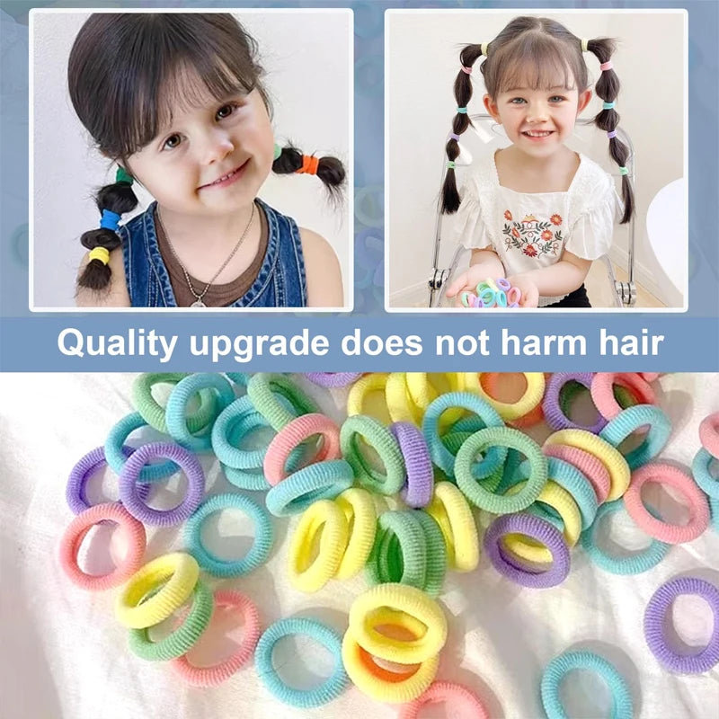 Bunte Nylon Haarbänder elastisch für Pferdeschwanz und Frisuren