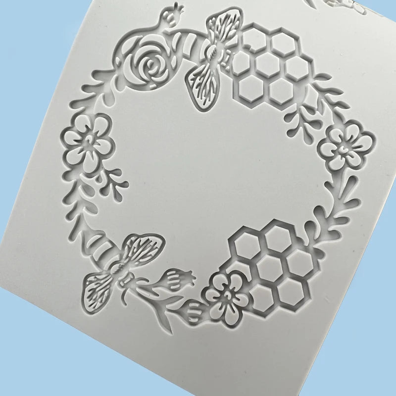 Lebensmittelgeeignete Silikon Wabenform Matte für Kuchen und Desserts