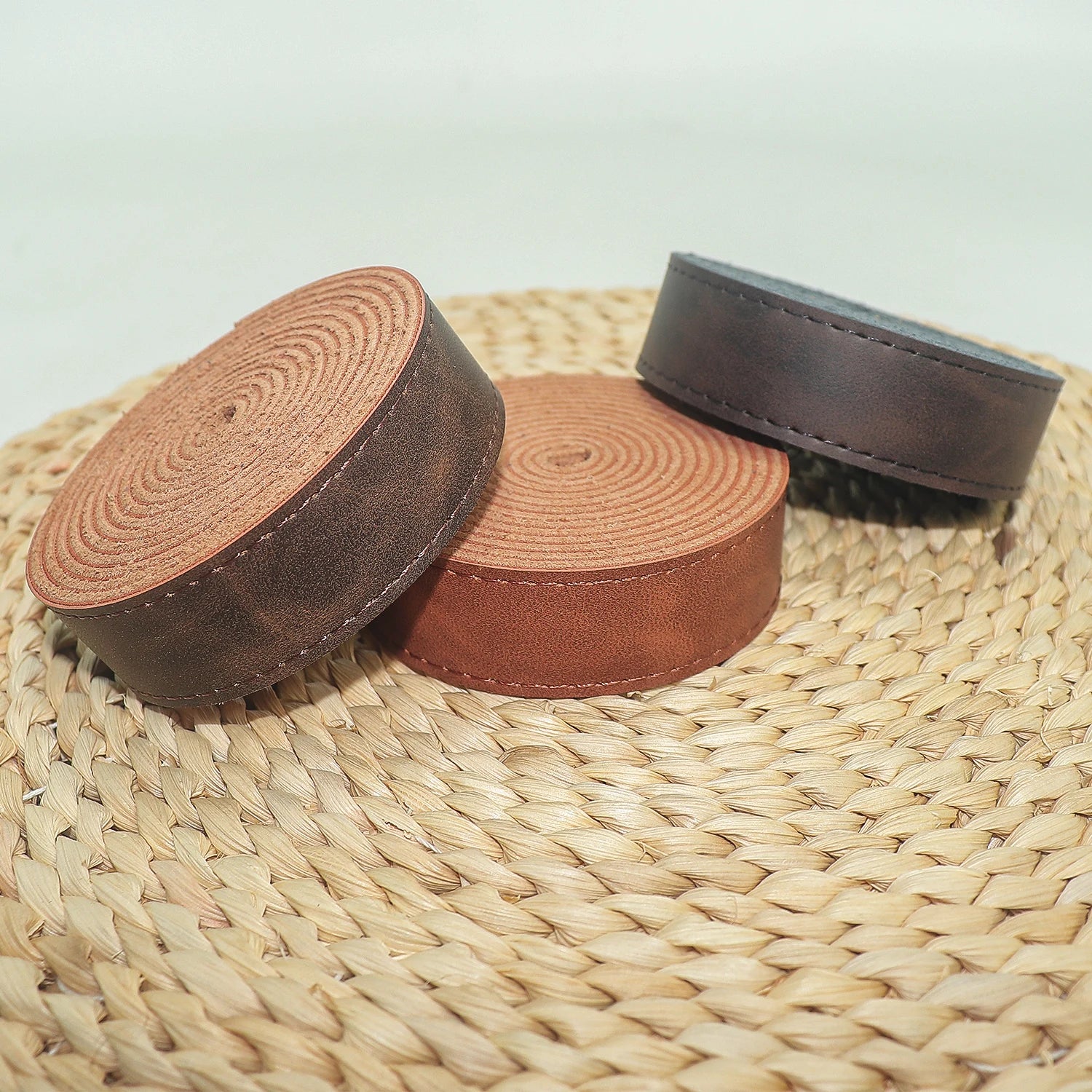 2,5x200cm Verdicktes Crazy Horse Lederband aus Kunstleder-Yabubest - Home & More