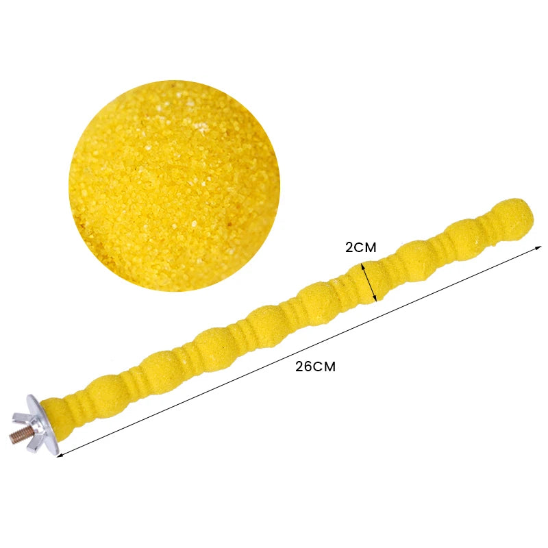 Papageien Holz Klaue Schleifen Stick Spielzeug für Käfig Zubehör Vogel