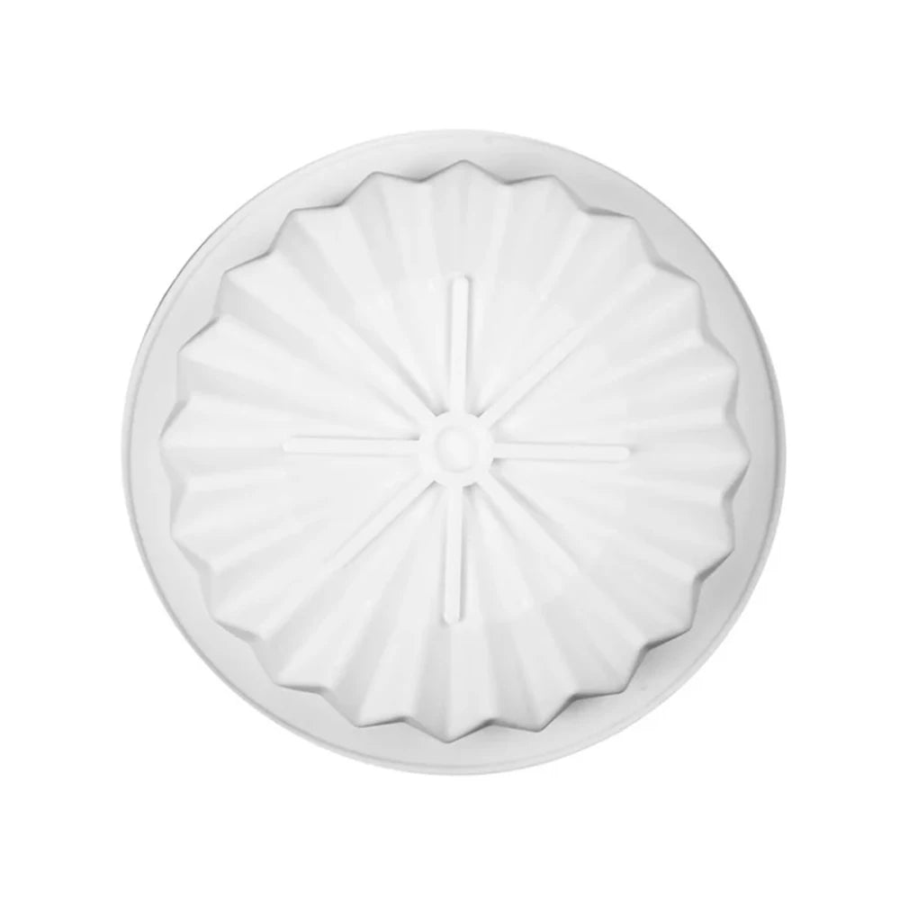 Kreative Mousse Silikon-Kuchenform rund mit Diamantspitze, hitzebeständig - wiederverwendbar