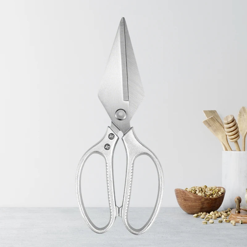 Ultrascharfe Edelstahl Küchenschere Mehrzweck für Geflügel, Fleisch, Knochen