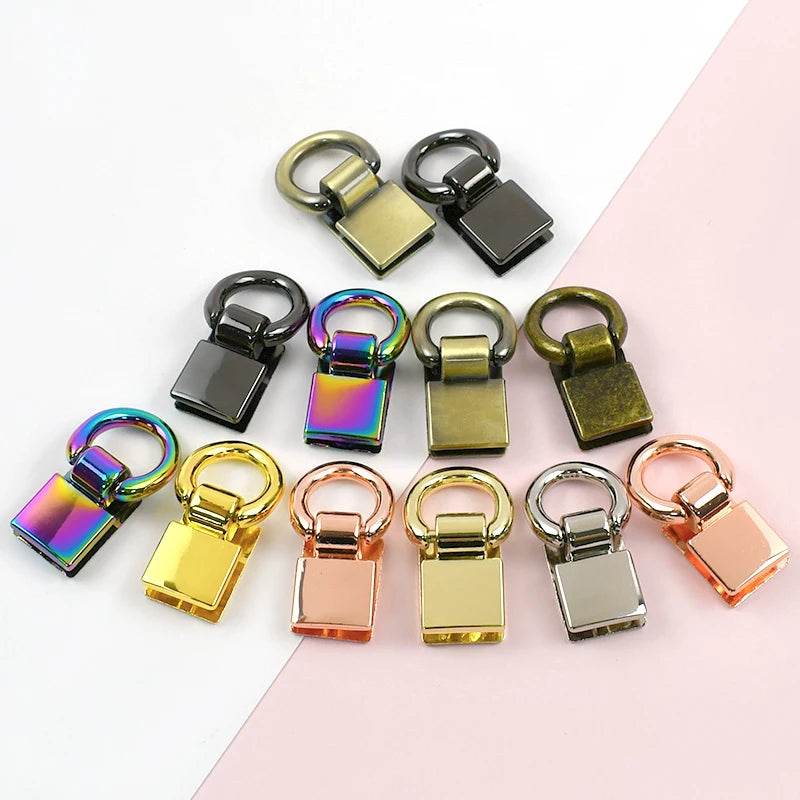 4 oder 8 Metall Clip Schnallen 36x15 mm für Taschengurt und Lederwaren