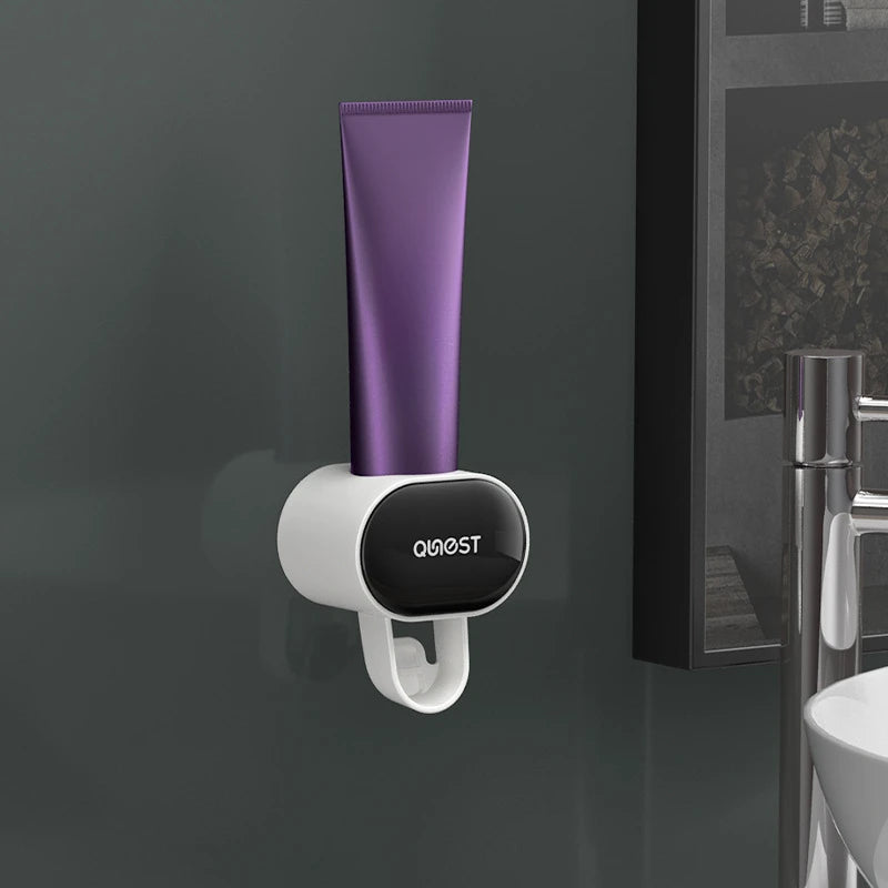 Automatischer staubdichter Zahnpastaspender mit Wandhalter für Bad