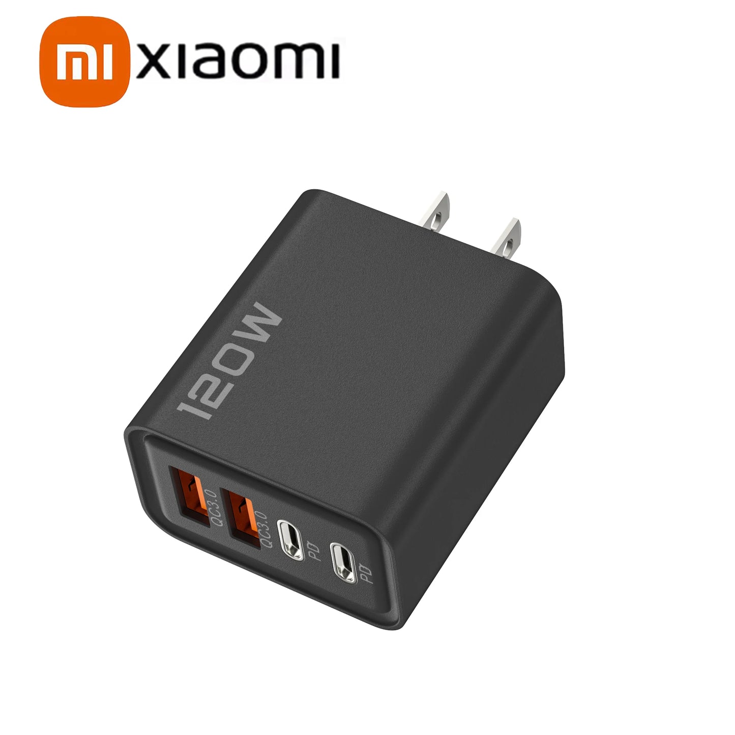 120W Schnellladegeraet mit 4 Anschluessen fuer effizientes Laden