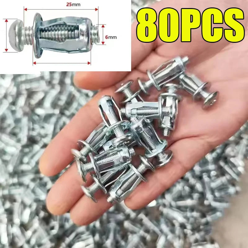 M6x25mm Metall Expansions Anker Schrauben für feste Wandbefestigung DIY Projekte