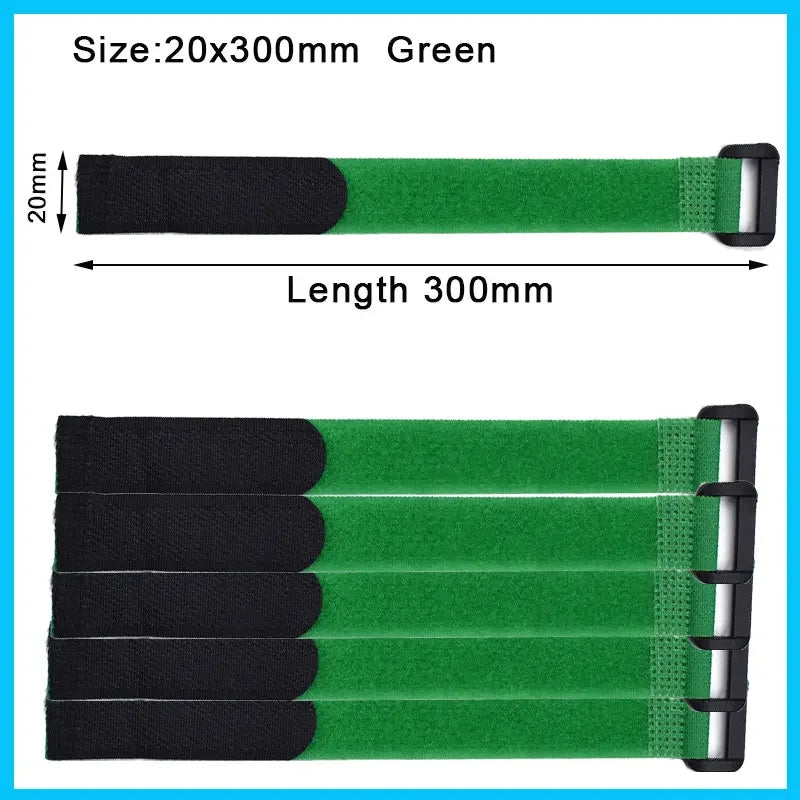 Wiederverwendbare Kabelbinder aus Nylon 5/10 Stück verstellbar schwarz