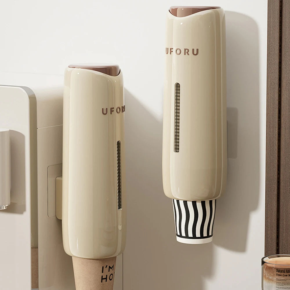 Wandmontierter Einweg Becherabzieher für Haushalt und Wasserspender