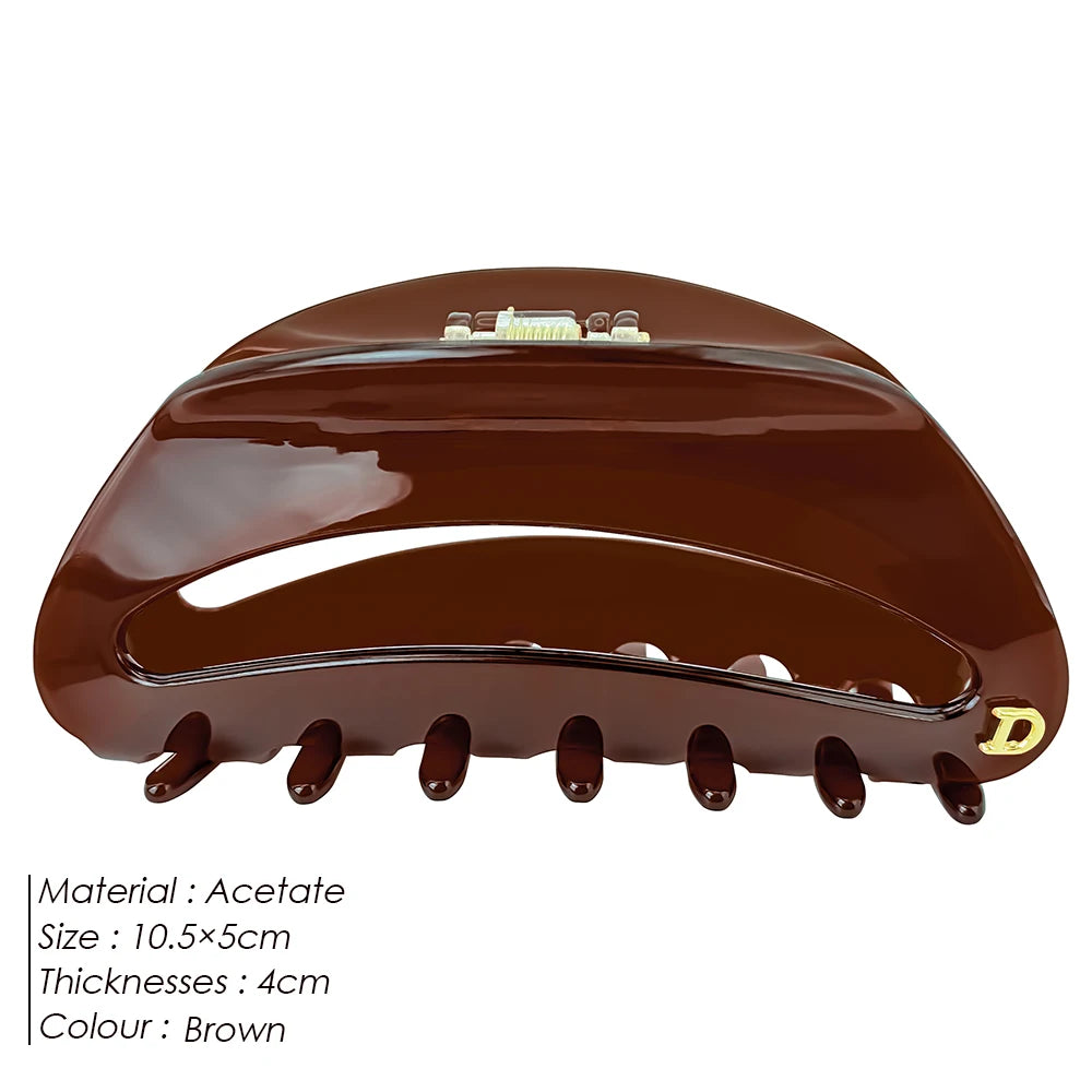 eManco Mehrfarbige Queen-Size-Haarspange für Dusche, Bad, elegante Mode, Haarschmuck, Acetat, glatte Blumenmuster