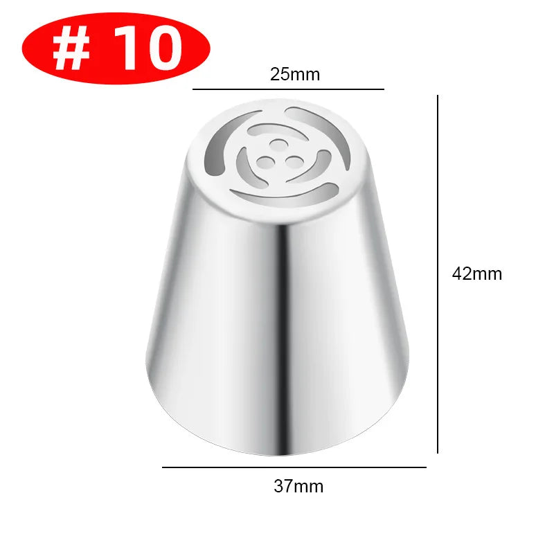 Premium Edelstahl Spritztüllen Set – 30+ Backdüsen für kreative Gebäck-Deko