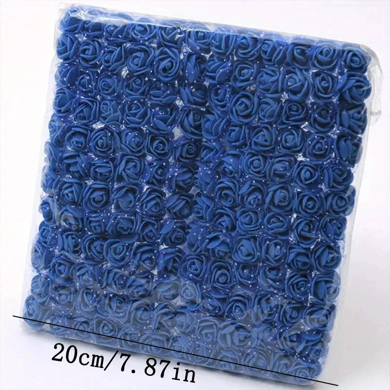 144 teiliges Mini Schaumrosen Set fuer kreative Dekorationen