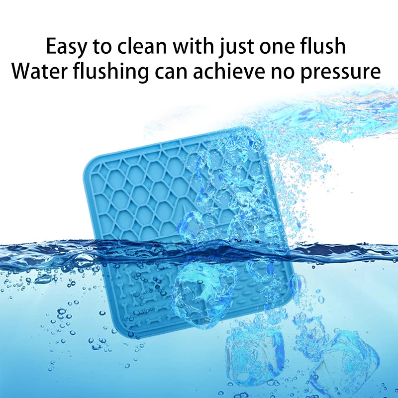 Beruhigende Leckmatte mit Saugnäpfen für Hunde und Katzen