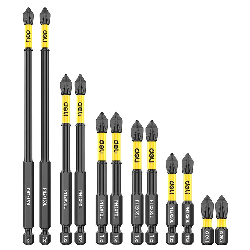 Rutschfestes PH2 Kreuzschraubendreher-Bit-Set mit starkem Magnet