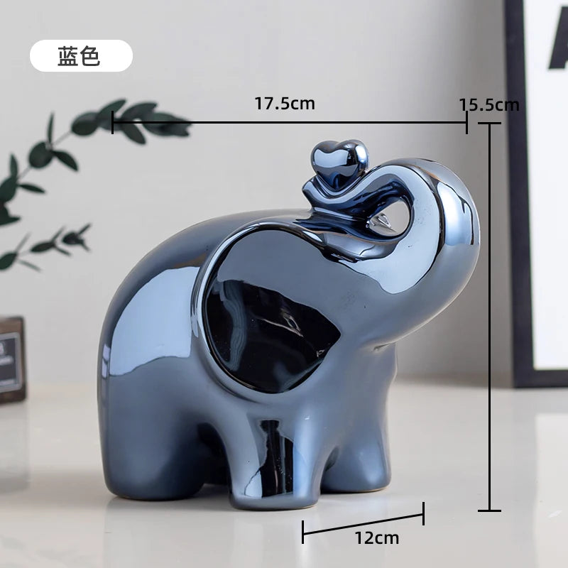 Dekorative Elefantenfigur aus Keramik für stilvolles Zuhause