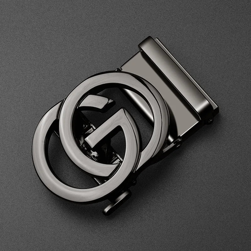 Automatische Gürtelschnalle Herren 3,5 cm in Gold Silber Schwarz – Stil - Komfort