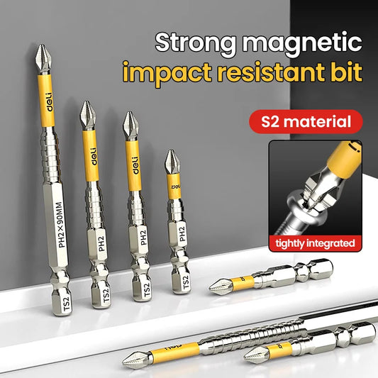 Rutschfester PH2 Magnetischer Kreuzschraubendreher Bit Verschiedene Längen