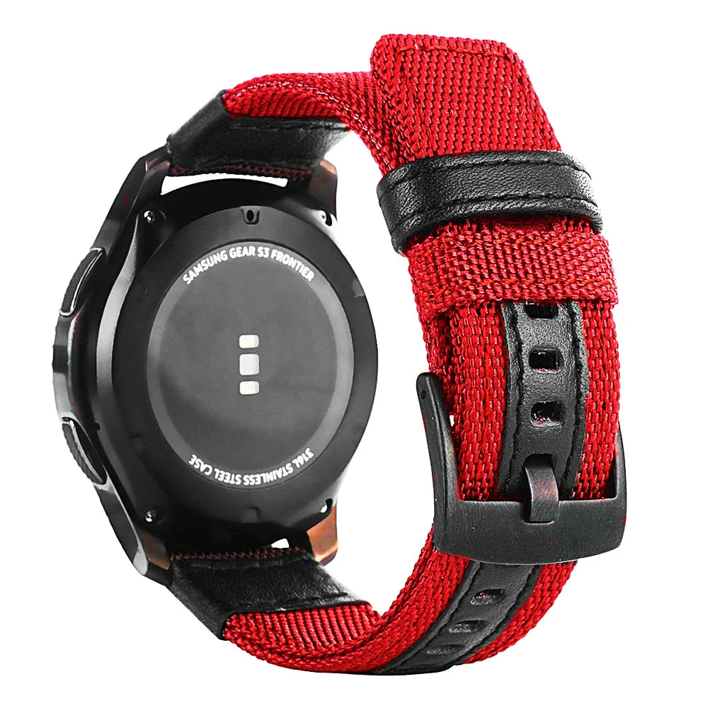 Nylon Sport-Uhrenarmband 18cm für diverse Smartwatch Modelle 20/22mm