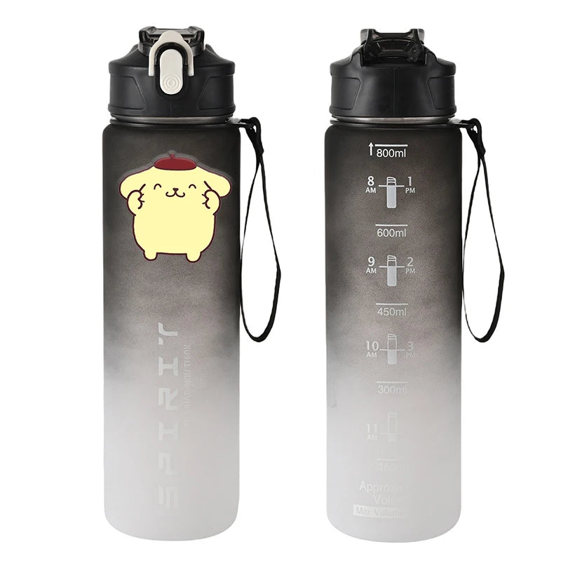 Sport Trinkflasche 800ml auslaufsicher für Fitness - Outdoor Reisen