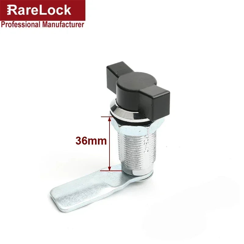 Schwarzes schlüsselloses Griffschloss 18-60mm für Schrank Industriekasten