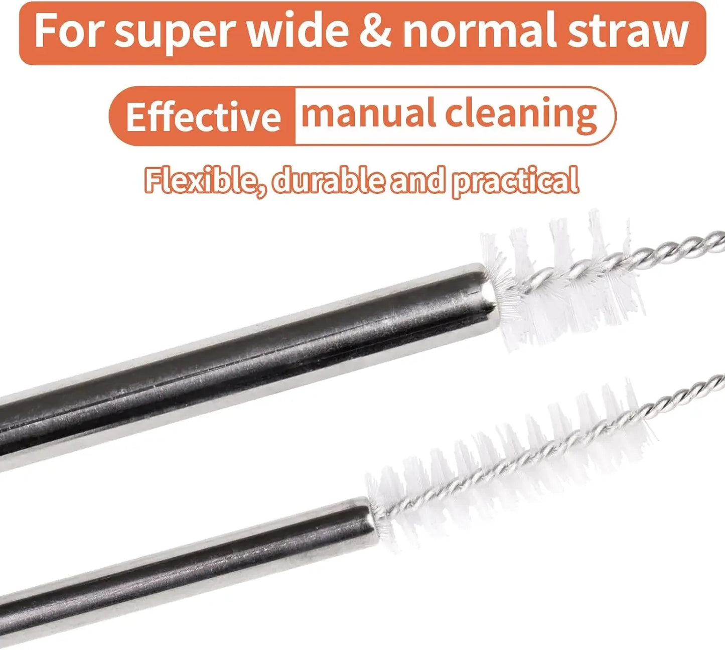Trinkhalm Reinigungsbürsten Set Nylon Edelstahl für Babytassenflaschen-Yabubest - Home & More