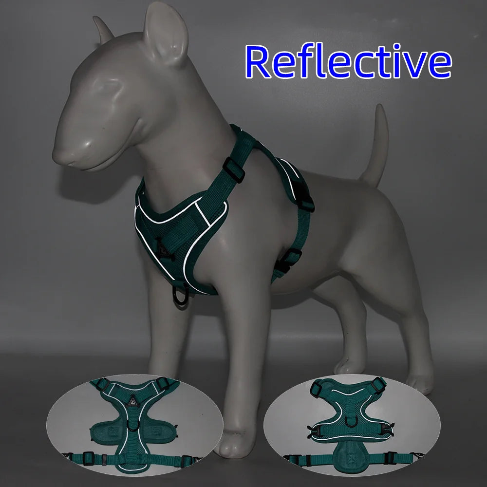 Hundegeschirr Leinen Set gepolstert für kleine bis große Hunde