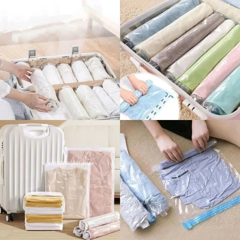 Vakuumbeutel Kompressionsbeutel zur platzsparenden Kleidung Aufbewahrung