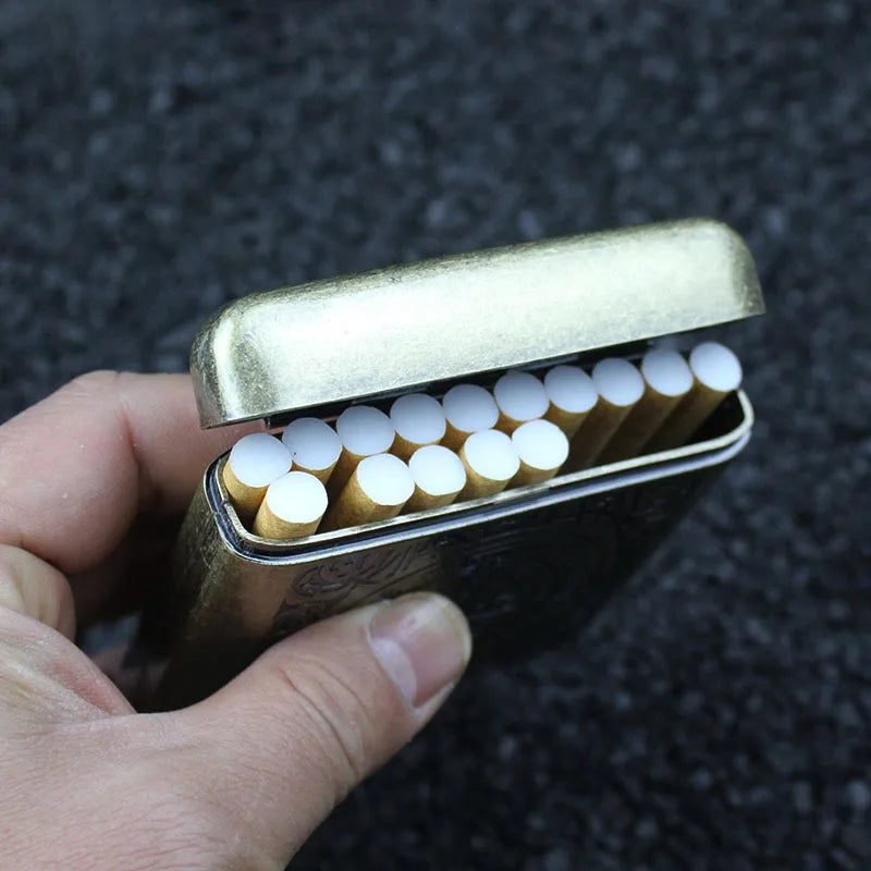 Metall Zigarettenetui mit Adler Muster für 20 Zigaretten