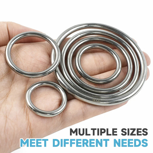 Edelstahl O-Ring Schnallen 15-100mm für Taschen Gurtband Schlüsselanhänger