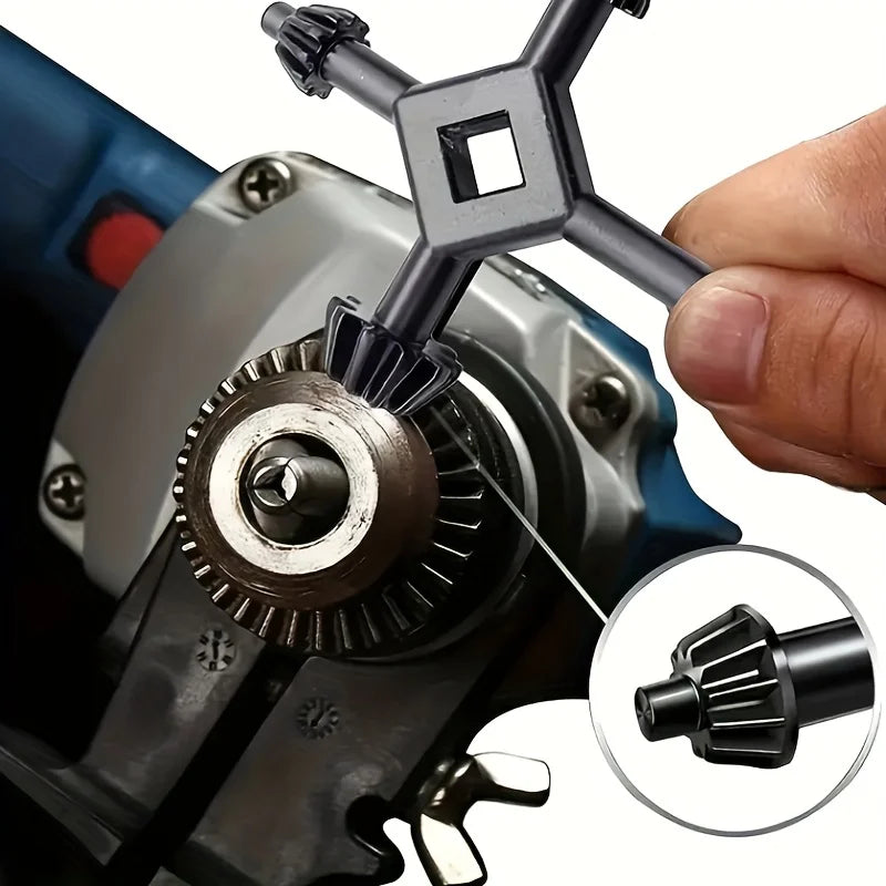 4-in-1 Mehrzweckschlüssel 6-16mm Bohrfutter – Kohlenstoffstahl Robuster Helfer