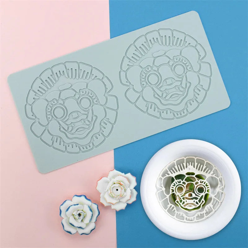 Silikon Backmatte runder Spitzenkranz für Kuchen Dekoration Form