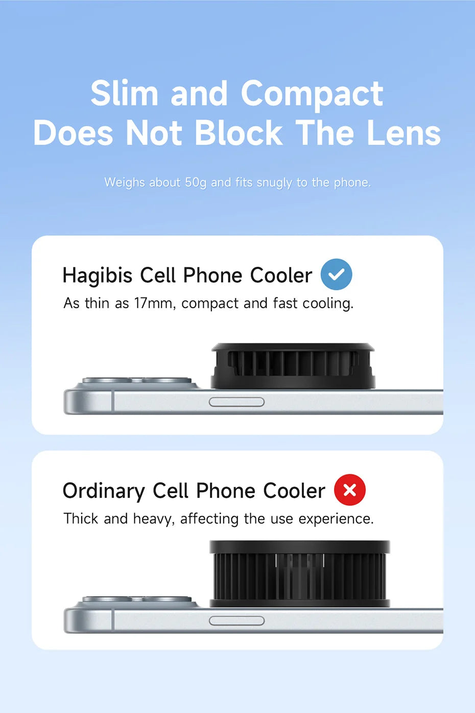 Magnetischer Handy-Kühler Universal Lüfter für iPhone 17 Pro Gaming-Yabubest - Home & More