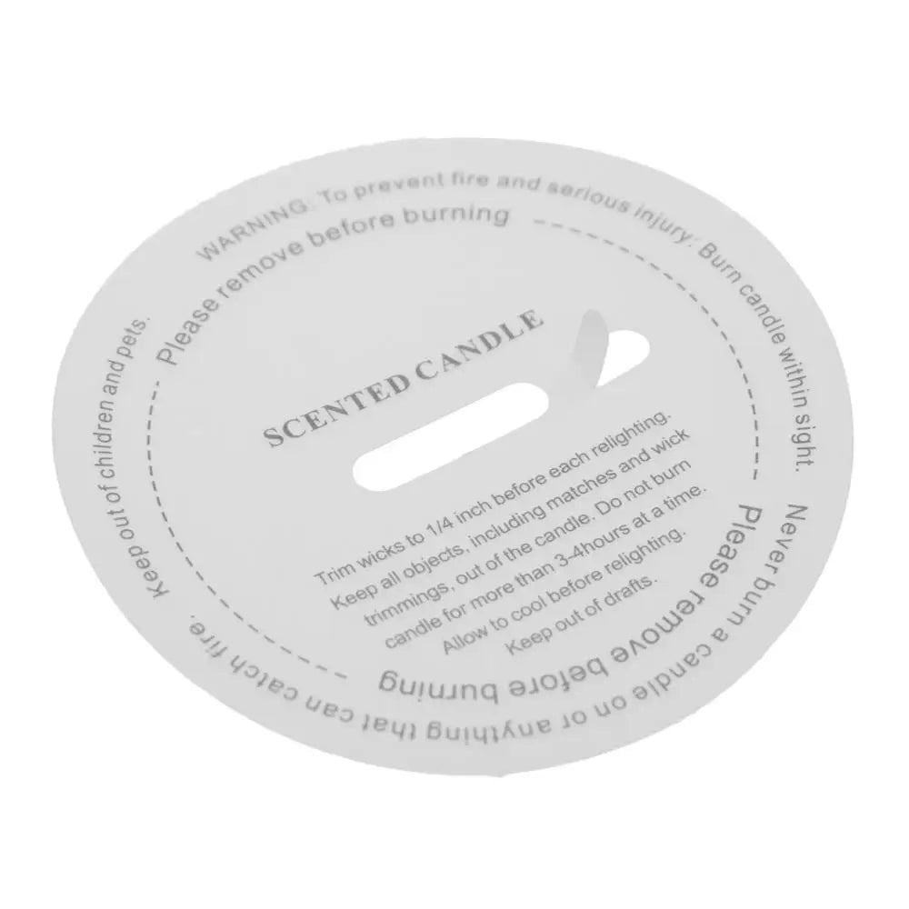 10 Stücke DIY Duftkerze Aufkleber Runde durchscheinende staubdichte Labels