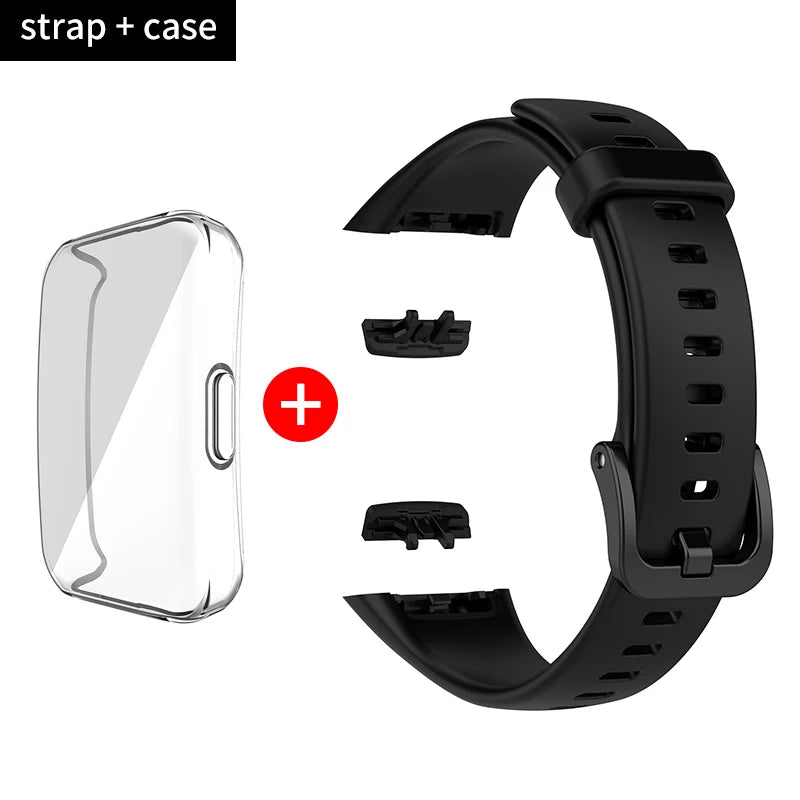 Silikon Ersatzarmband mit TPU Schutz für Huawei - Honor Band 6
