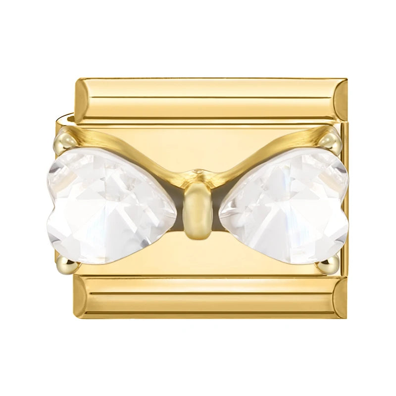 Elegantes Edelstahl Charm Armband mit Zirkon für Frauen