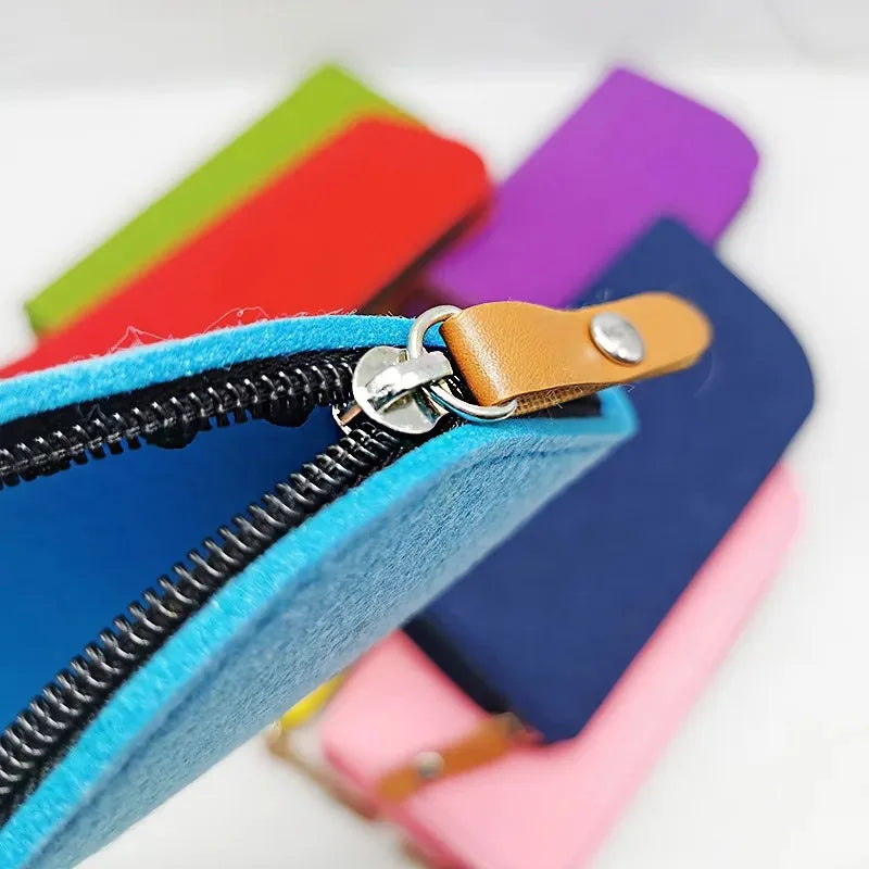 Filz Feder mäppchen 19,5 cm Schüler Stift Tasche Büro Lagerung