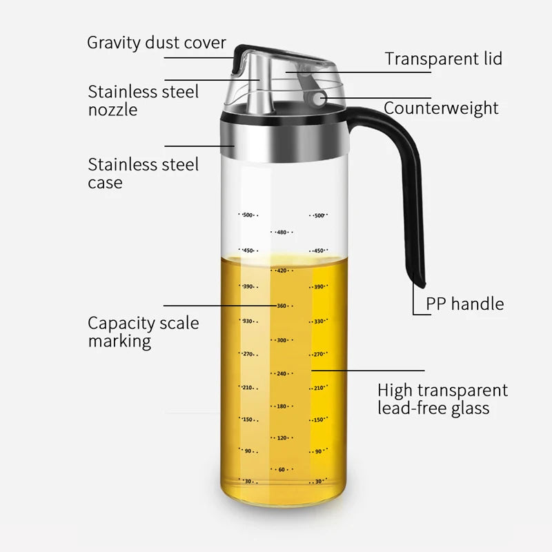 Kochen Gewürz Flasche Spender Sauce Flasche Glas Lagerung Flaschen Für Gewürz Glas Öl Spray Essig Kreative Küche Werkzeuge-Yabubest - Home & More