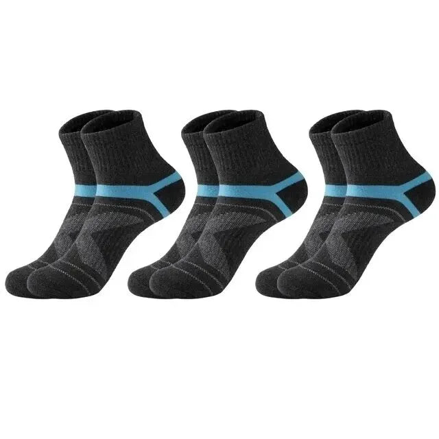 3 Paar Herrensocken für Sport Wandern Sommer Atmungsaktiv