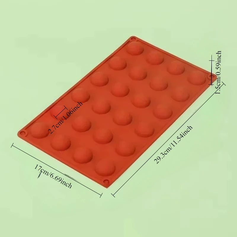 Halb Runde Silikonform für Mousse Desserts und Kuchen Dekoration