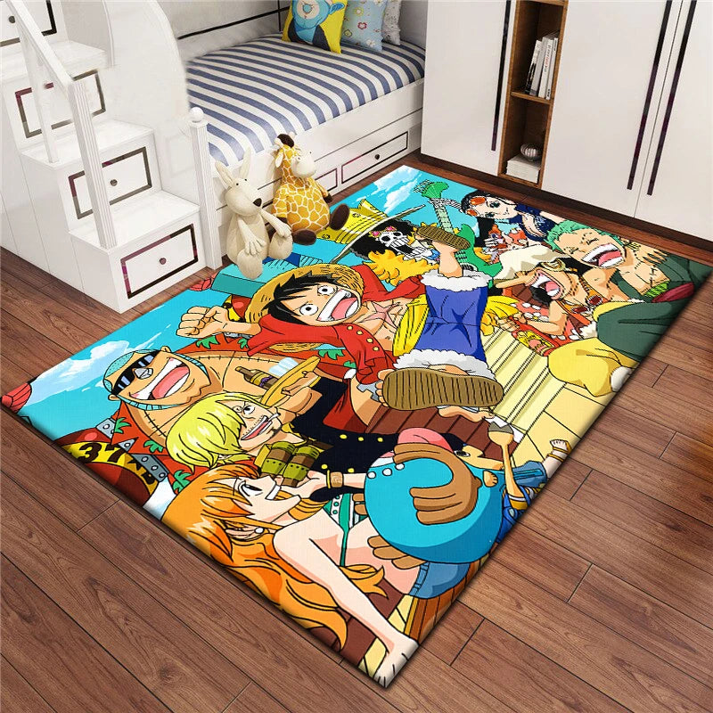 Cartoon bedruckter rechteckiger Teppich aus Polyester