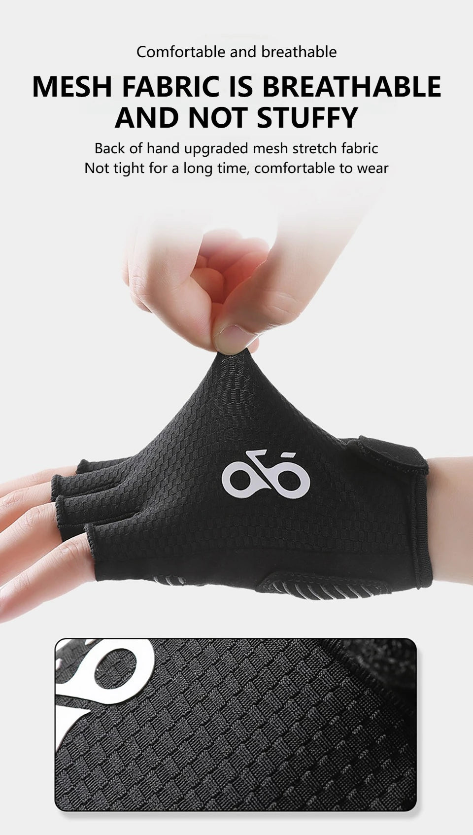 Fahrradhandschuhe halber Finger atmungsaktiv – MTB & Rennrad-Yabubest - Home & More