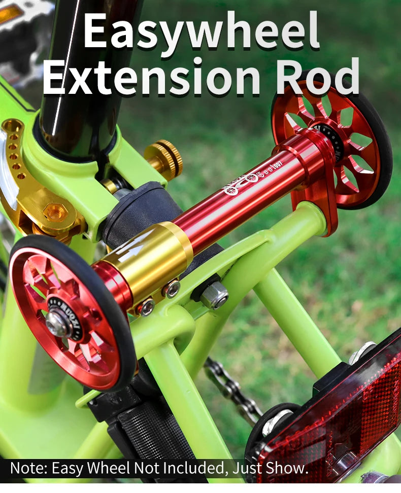 MUQZI Easy Wheels Teleskopverlängerungsstange für Brompton Faltrad-Yabubest - Home & More