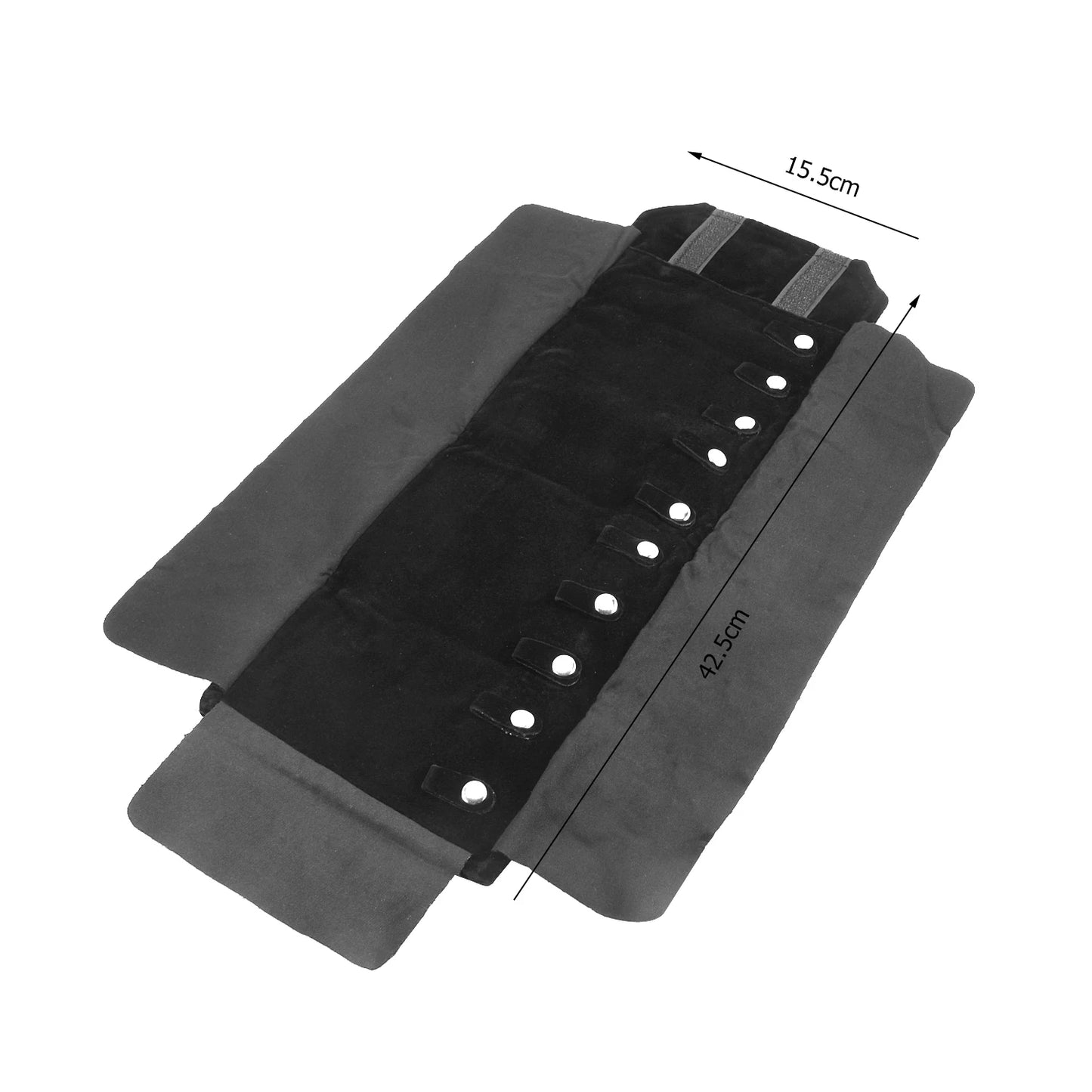 Eleganter Reise Schmuck Organizer aus Samt – Aufrollbar & Faltbar