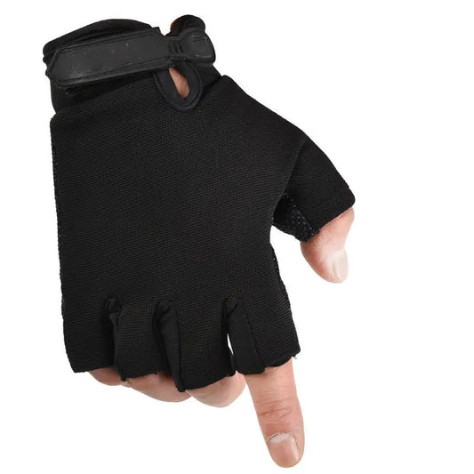 Sommer Kinder Halb Finger Sporthandschuhe Rutschfest Atmungsaktiv 4-7 Jahre