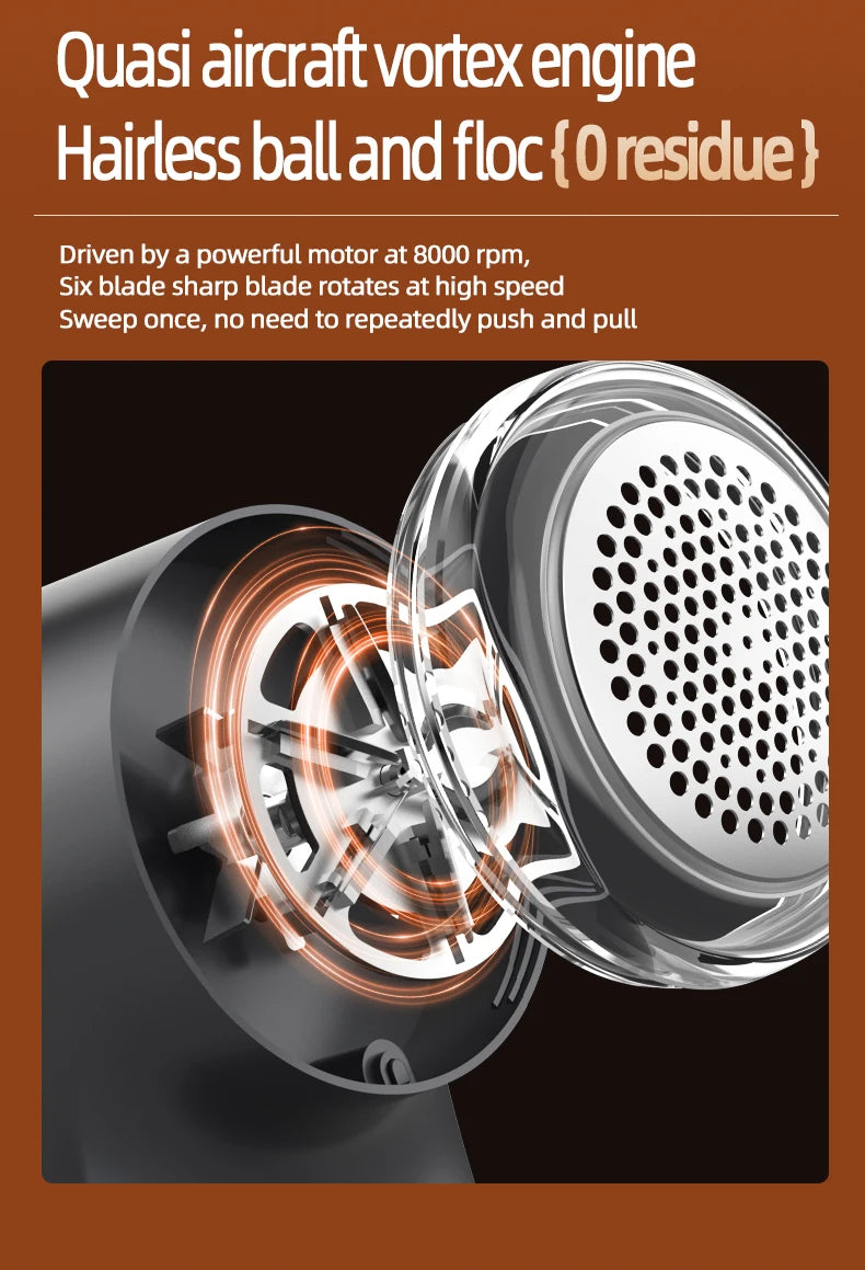 Tragbarer elektrischer Lint Remover mit USB Ladefunktion und Hochgeschwindigkeitsmotor