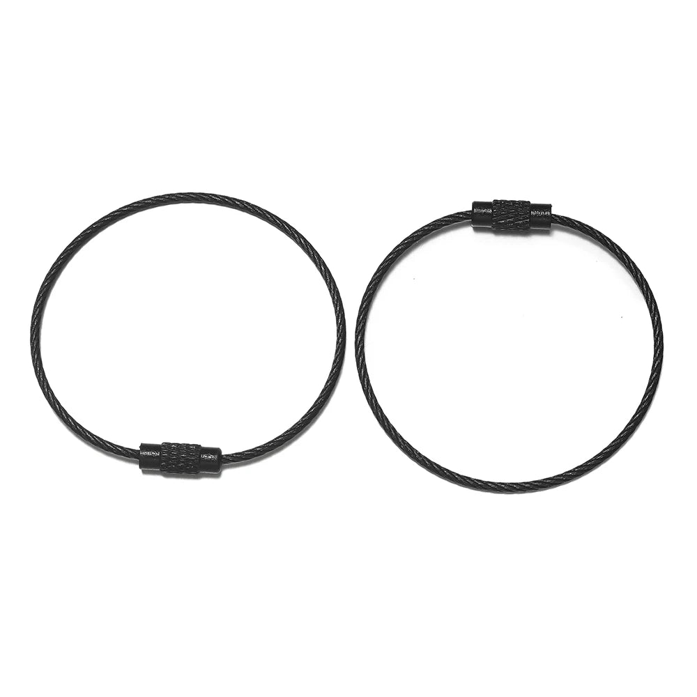 50mm 10er Set Eisen Schlüsselringe Bunte Schlüsselbund Ringe DIY